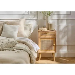 CALICOSY - Nachtkastje MIYA - Licht hout - 71x42x36.5 cm