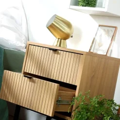 CALICOSY - Nachtkastje TARA - Licht hout - 51x45x29 cm