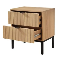 CALICOSY - Nachtkastje TARA - Licht hout - 51x45x29 cm
