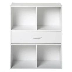 CALICOSY - Opbergplank met 4 compartimenten - 29,5x62x80 cm