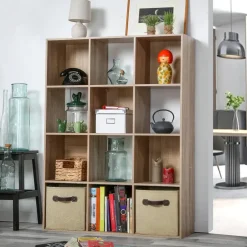 CALICOSY - Opbergrek - Licht hout - 124.2x93.3x29.8 cm