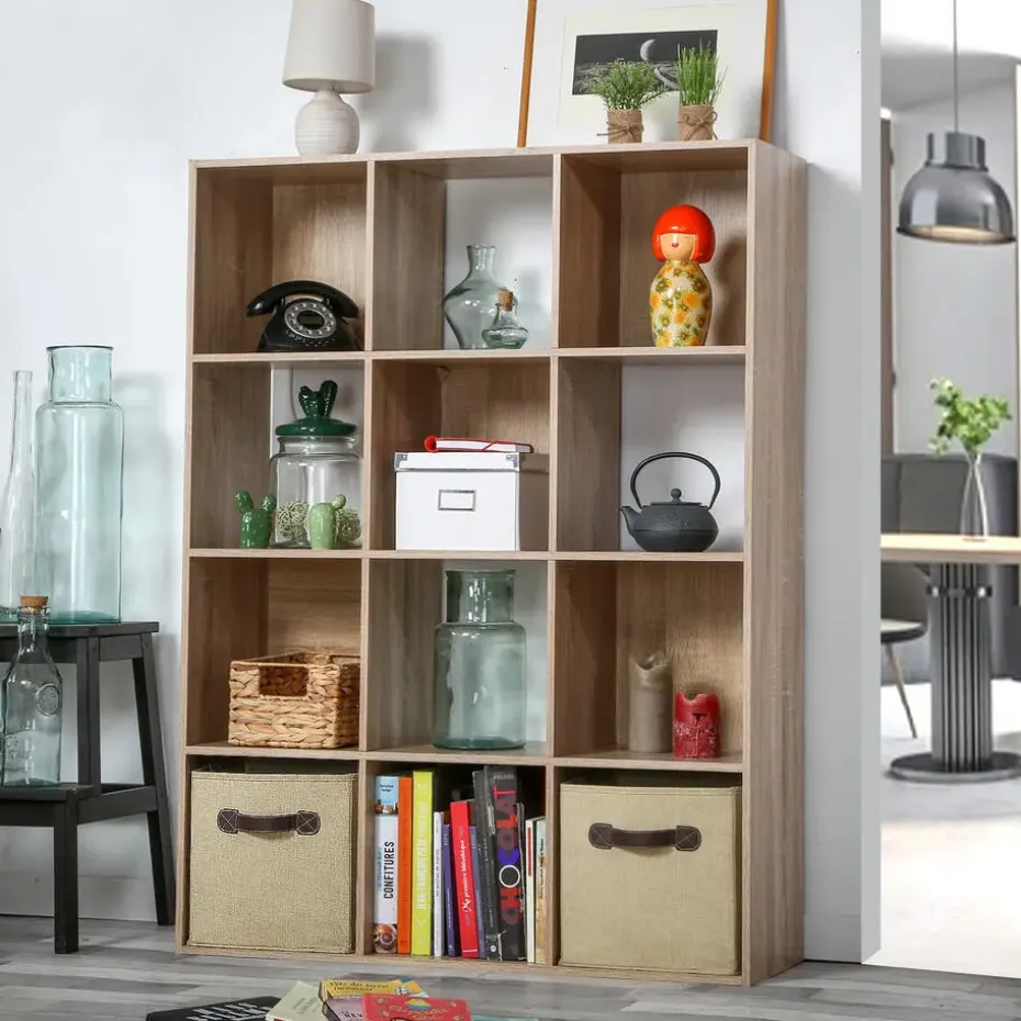 CALICOSY - Opbergrek - Licht hout - 124.2x93.3x29.8 cm