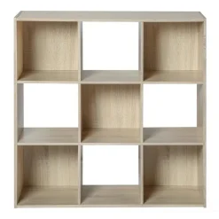 CALICOSY - Opbergrek - Licht hout - 92.5x92.5x29.5 cm