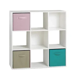 CALICOSY - Opbergrek - Wit - 92.5x92.5x29.5 cm