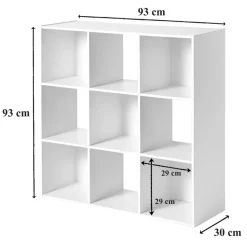 CALICOSY - Opbergrek - Wit - 92.5x92.5x29.5 cm