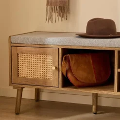 Calicosy - PALMO Bank - B100 cm - Licht hout 100 cmx39 cmx49 cm