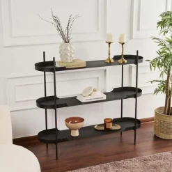 CALICOSY - Rek BLAIR - Zwart - 105x120x34 cm