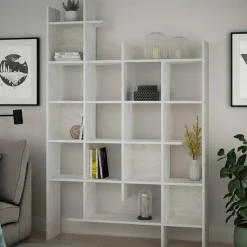 CALICOSY - Rek MANCO - Wit - 188x122x25,5 cm