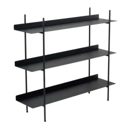 CALICOSY - Rek PIPER - Zwart - 106x120x34 cm