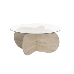 CALICOSY - Salontafel AERIS - Travertijn - 35x75x75 cm