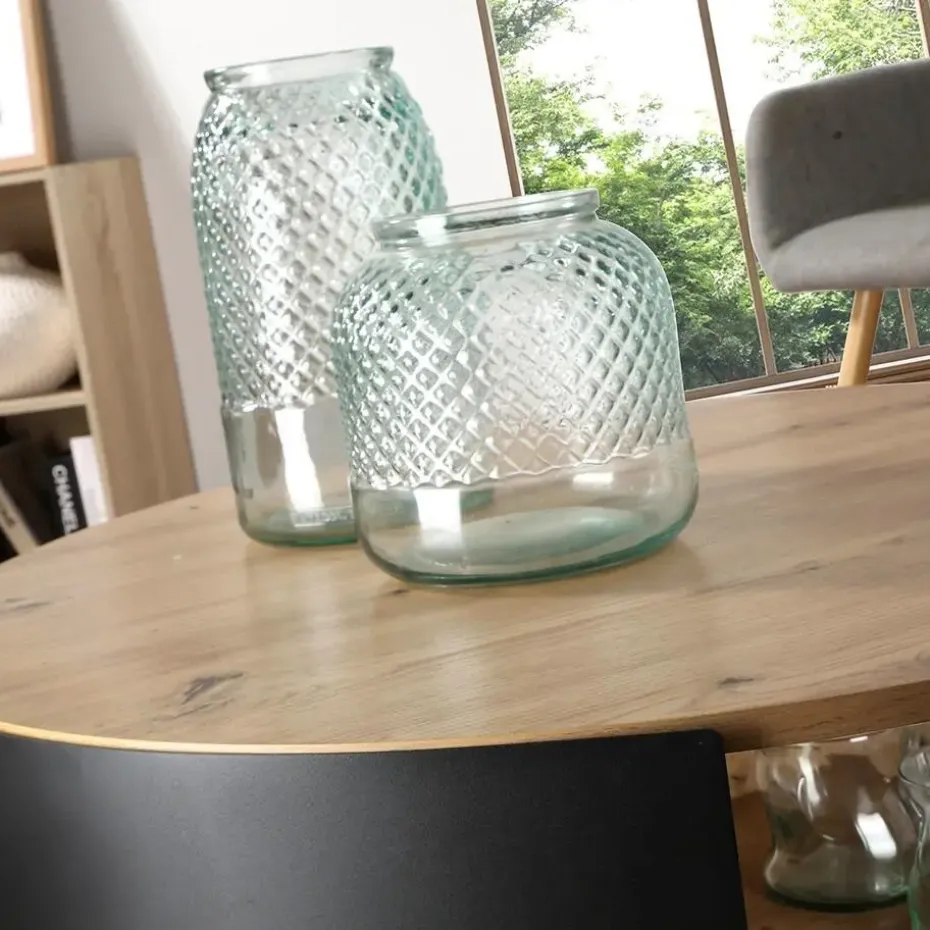 CALICOSY - Salontafel EKLO - Eik - 39x80x80 cm