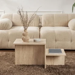 CALICOSY - Salontafel HARMONY - Travertijn - 40x77x40 cm