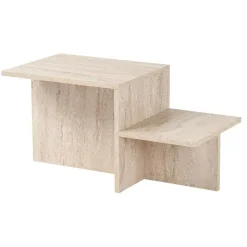 CALICOSY - Salontafel HARMONY - Travertijn - 40x77x40 cm