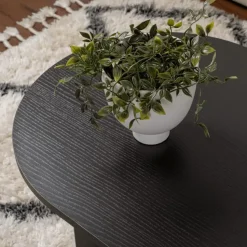 CALICOSY - Salontafel IRIS - Zwarte eik - 39,8x119x60 cm