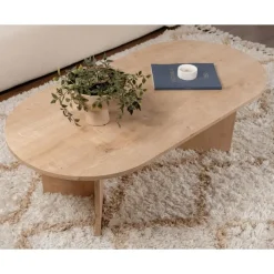 CALICOSY - Salontafel IRIS - Saffier eiken - 39,8x119x60 cm