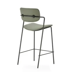 CALICOSY - Set van 2 krukken met zwarte MAIKA - 51x44x66 cm