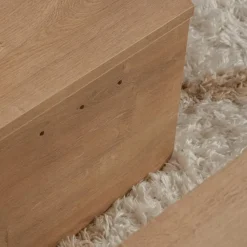 CALICOSY - Set van 2 Salontafels ORION - Licht hout - 35x90x90 cm