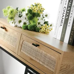 CALICOSY - Sidetable JAYA - Licht hout - 80x100x35 cm