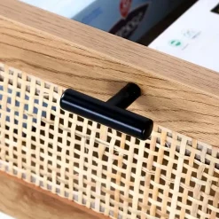 CALICOSY - Sidetable JAYA - Licht hout - 80x100x35 cm