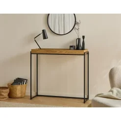 CALICOSY - Sidetable JESSIE - Licht hout - 90x100x30 cm