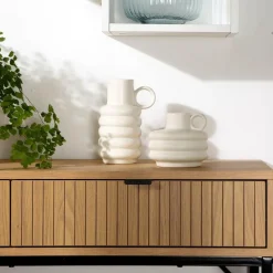 CALICOSY - Sidetable TARA - Licht hout - 80x100x35 cm