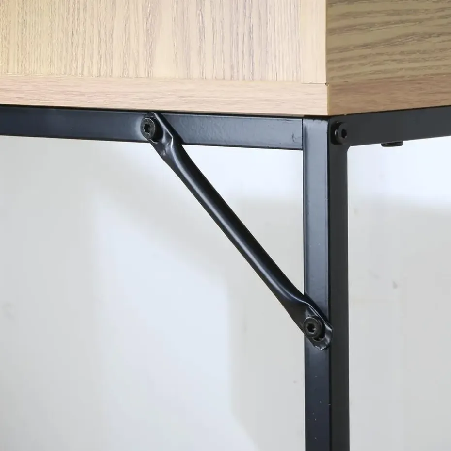 CALICOSY - Sidetable TESSA - Licht hout - 81x100x35 cm