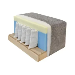 CALICOSY - Slaapbank ALBA - Beige - 76x246x112 cm