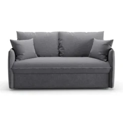 CALICOSY - Slaapbank MIRA - Grijs - 90x185x104 cm