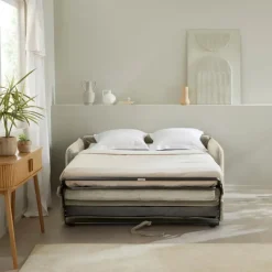 CALICOSY - Slaapbank MIRA - Ecru - 90x185x104 cm