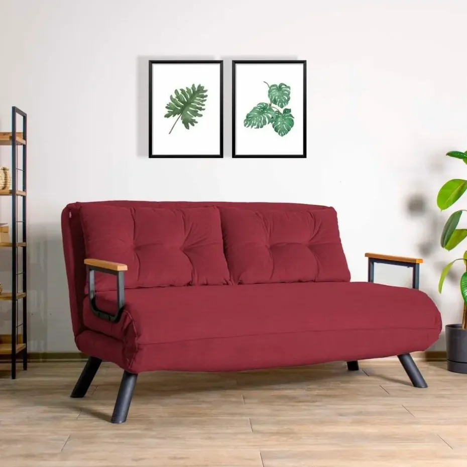 CALICOSY - Slaapbank voor 2 personen SANDO - 50x133x41 cm