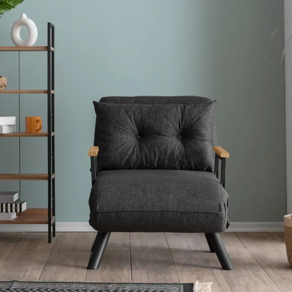 CALICOSY - Slaapfauteuil in stof SANDO - 50x67x41 cm