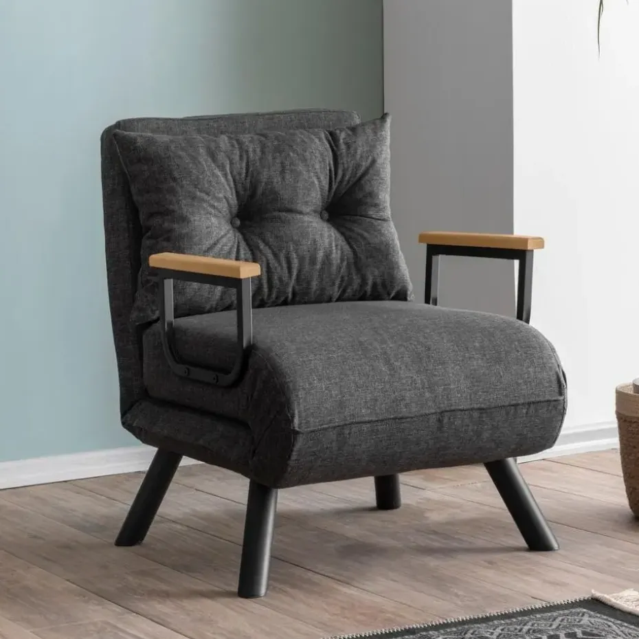 CALICOSY - Slaapfauteuil in stof SANDO - 50x67x41 cm