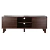 CALICOSY - TV-Meubel FRIBOURG - Donker hout - 51,5x135x39 cm