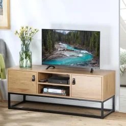 CALICOSY - TV-Meubel JILL - Donker hout - 48x120x