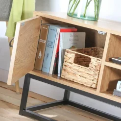 CALICOSY - TV-Meubel JILL - Donker hout - 48x120x