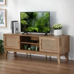 CALICOSY - TV-Meubel PALMO - Licht hout - 49x140x39 cm