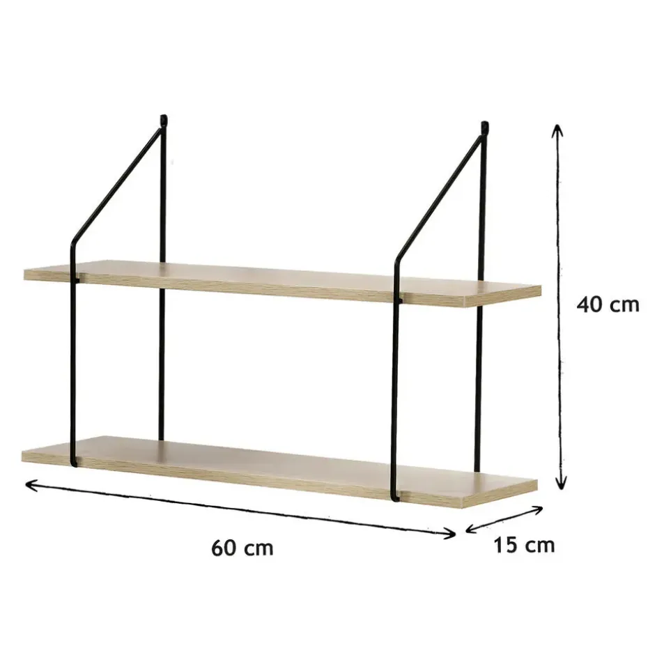 CALICOSY - Wandrek - Hout - 40x60x15 cm