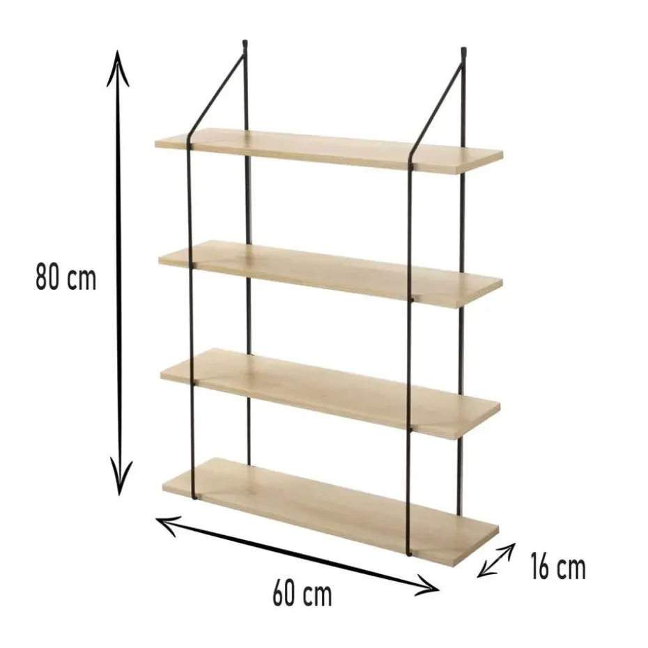 CALICOSY - Wandrek - Hout - 80x60x16 cm