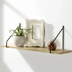 CALICOSY - Wandrek - Licht hout - 20x60x15 cm