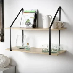 CALICOSY - Wandrek - Licht hout - 60x80x30 cm