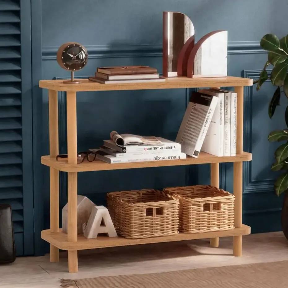 CALICOSY - Wandrek STEP - Licht hout - 75x80x28 cm