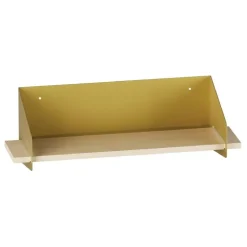 CALICOSY - Wandrek WREN - Goud/Hout - 20x60x19 cm