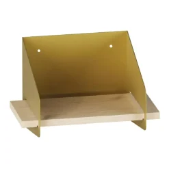 CALICOSY - Wandrek WREN - Goud/Hout - 20x30x19 cm