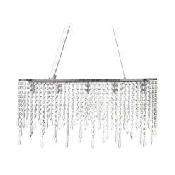 CALVELLE - Kroonluchter - Zilver - Ijzer