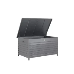 Cambridge kussenbox - aluminium - 155x97xH82,5 cm - carbon black