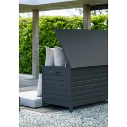 Cambridge kussenbox - aluminium - 155x97xH82,5 cm - carbon black