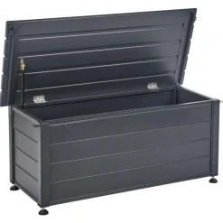 CAMPALTO - Kussenbox - Donkergrijs - 113 x 50 cm - Aluminium