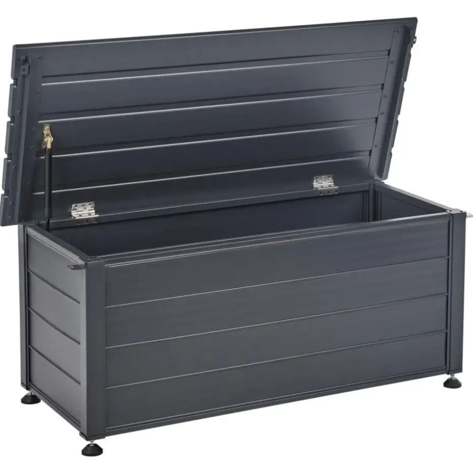 CAMPALTO - Kussenbox - Donkergrijs - 113 x 50 cm - Aluminium