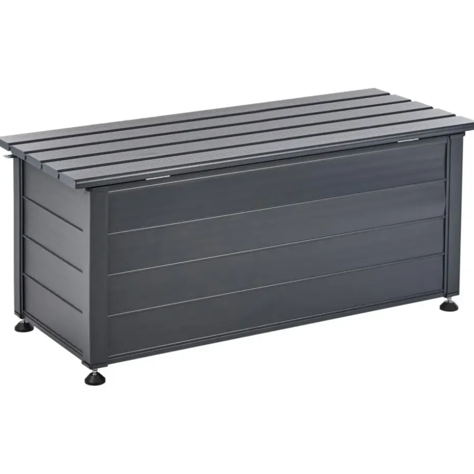 CAMPALTO - Kussenbox - Donkergrijs - 113 x 50 cm - Aluminium