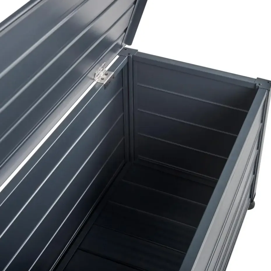 CAMPALTO - Kussenbox - Donkergrijs - 113 x 50 cm - Aluminium